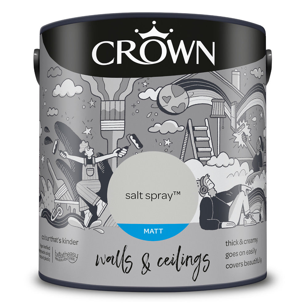 Crown Walls & Ceilings Emulsion Salt Spray 