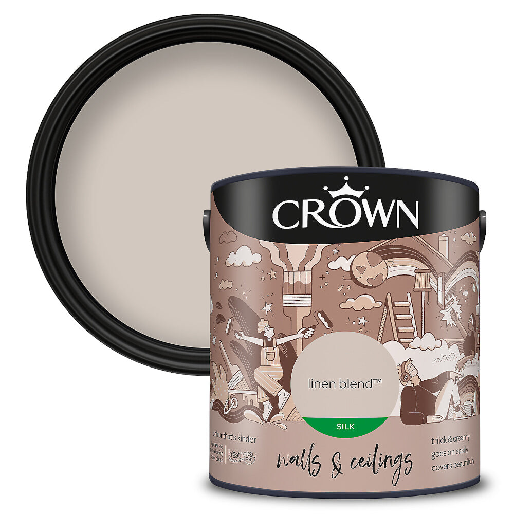 Crown Walls & Ceilings Emulsion Linen Blend