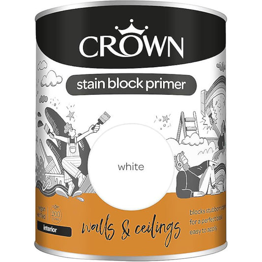 Crown Multi Surface Primer & Undercoat White 750ml Primer