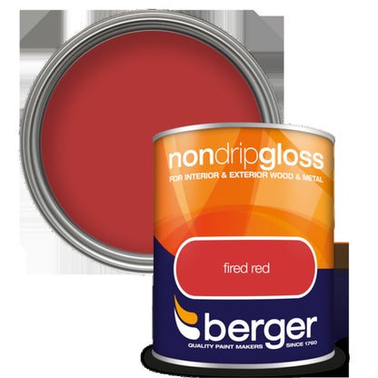 Berger Non Drip Gloss Fired Red