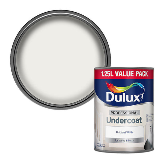 Dulux Professional Undercoat Brilliant White 1.25L Gloss