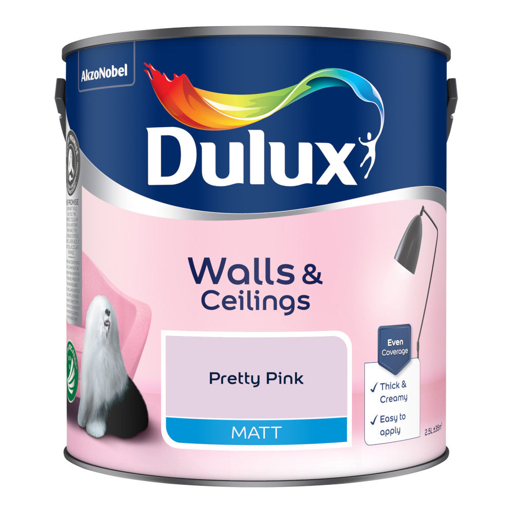Dulux Emulsion Paint Pretty Pink 2.5L Matt