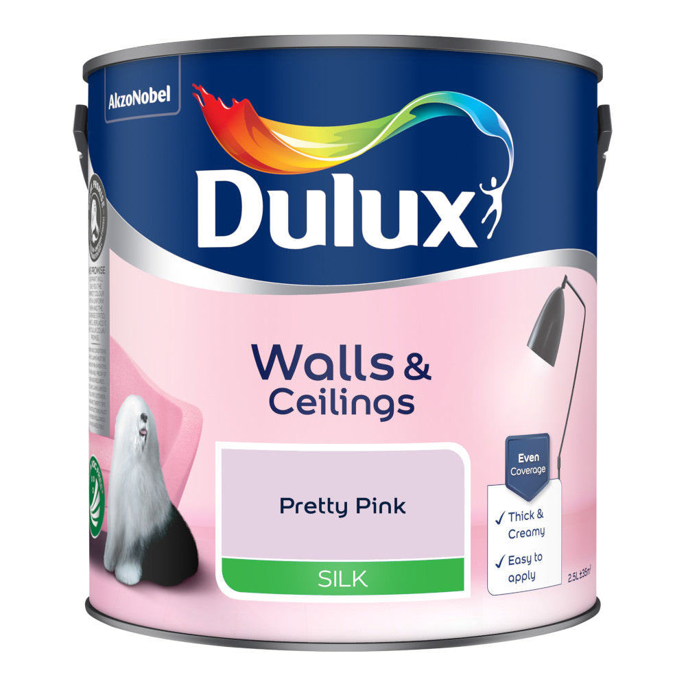 Dulux Emulsion Paint Pretty Pink 2.5L Silk
