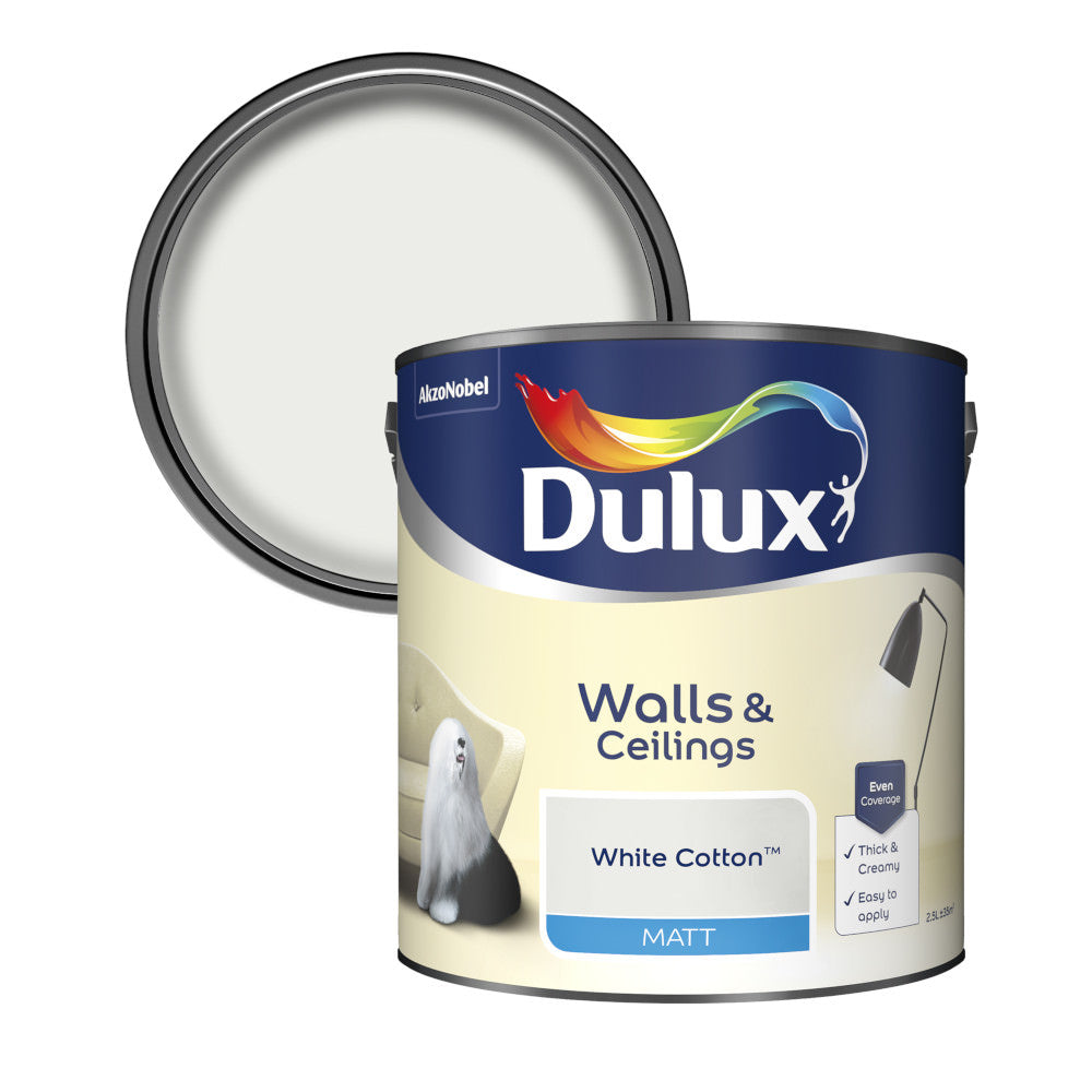 Dulux Emulsion Paint White Cotton 