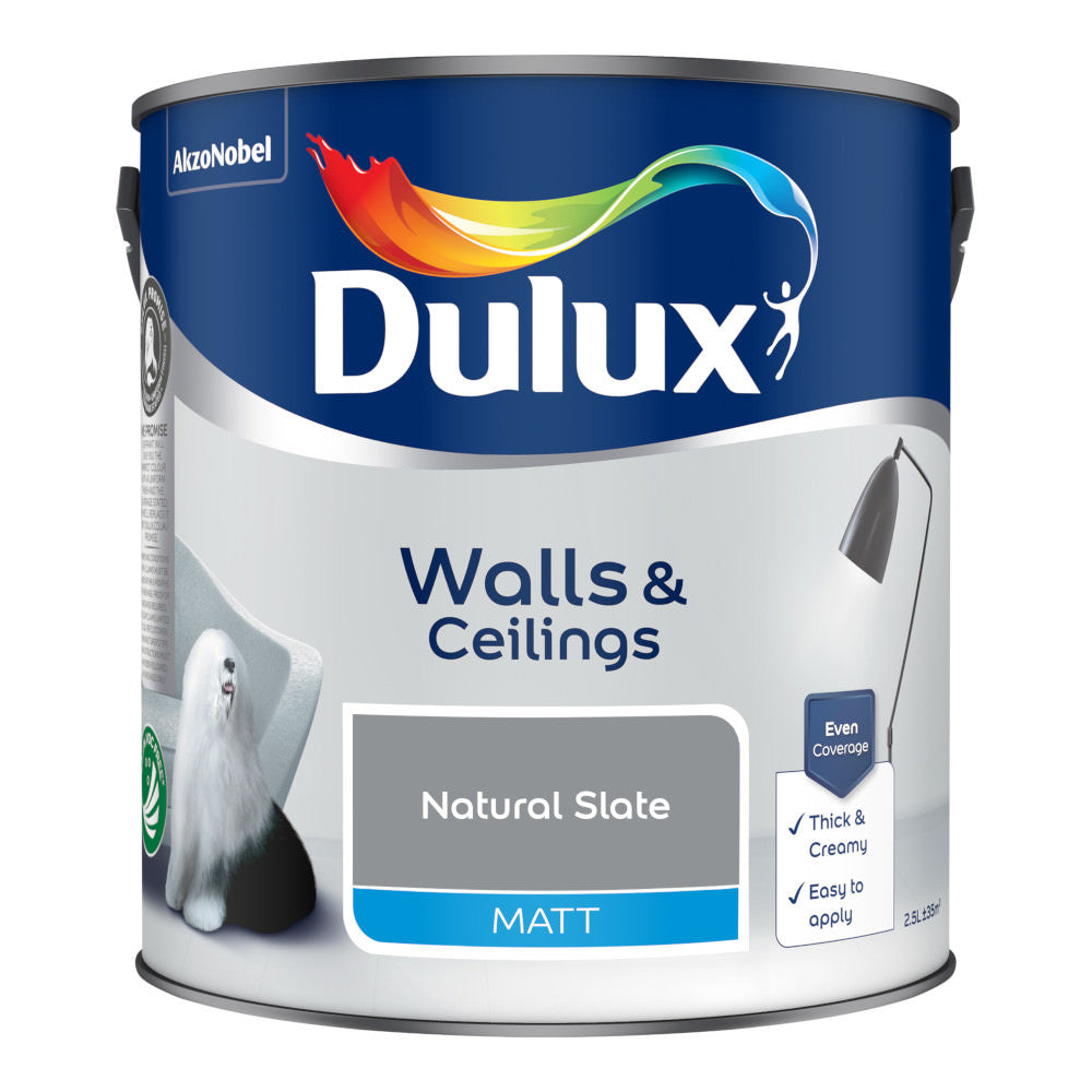 Dulux Emulsion Paint Natural Slate 2.5L Silk