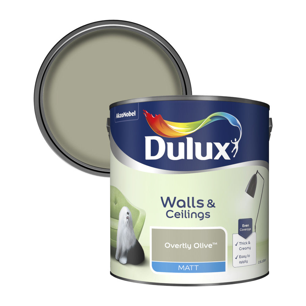 Dulux Emulsion Paint Overtly Olive 
