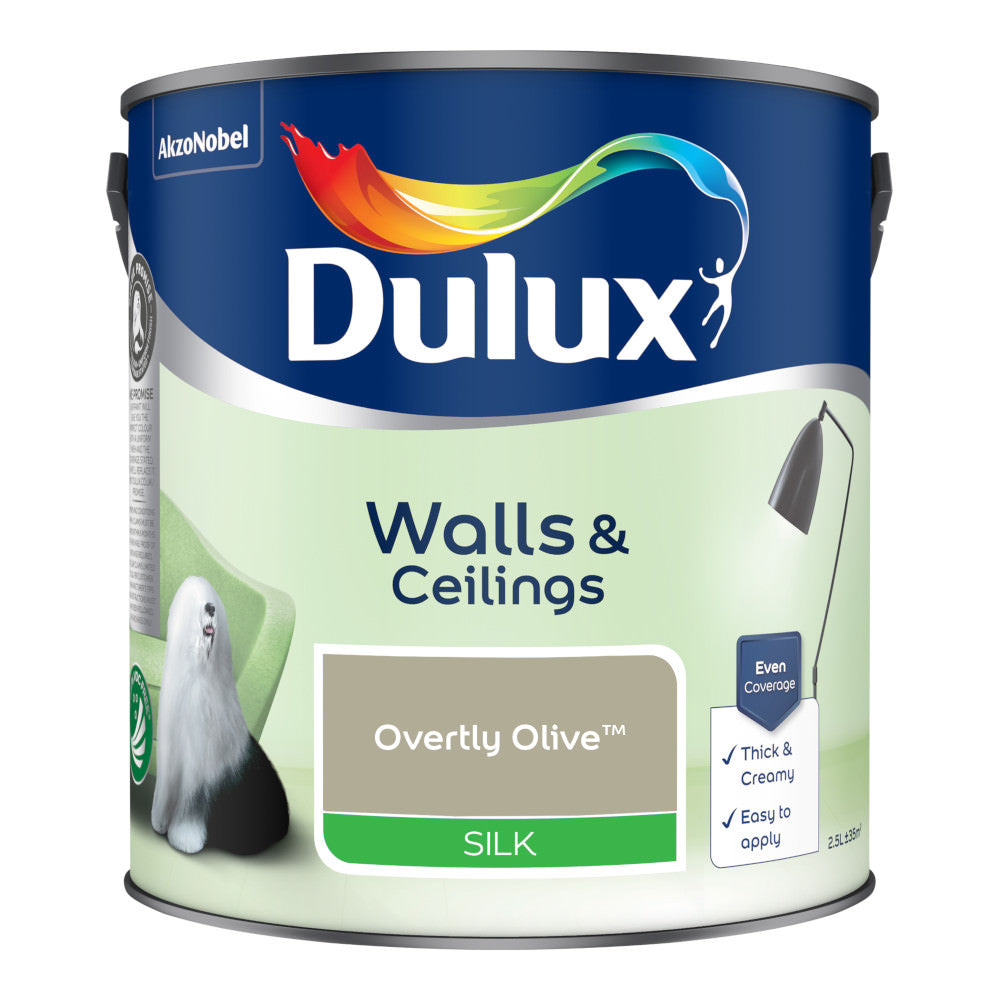 Dulux Emulsion Paint Overtly Olive 2.5L Silk