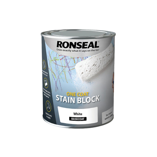 One Coat Stain Block White 750ml 