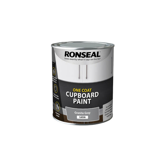 Ronseal Cupboard Paint Granite Grey 750ml 