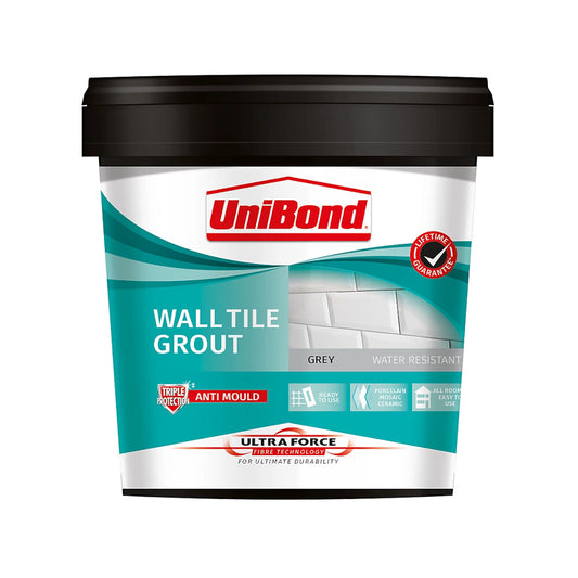 Unibond Walltile Adhesive & Grout Grey