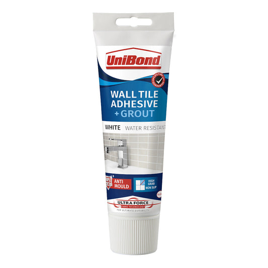 Unibond Walltile Adhesive & Grout Tube White
