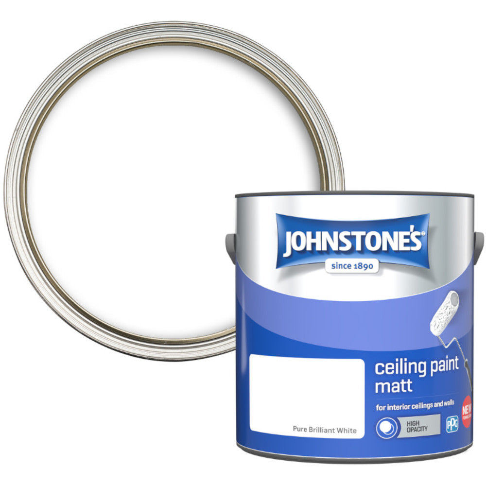 Johnstones Ceiling Paint Brilliant White 