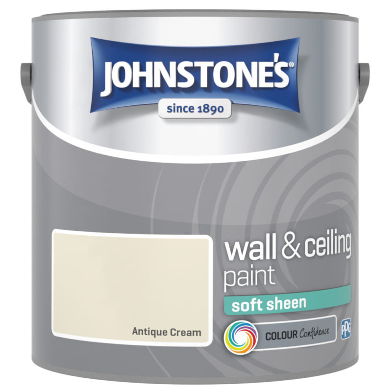Johnstones Interior Emulsion Antique Cream 2.5L Soft Sheen
