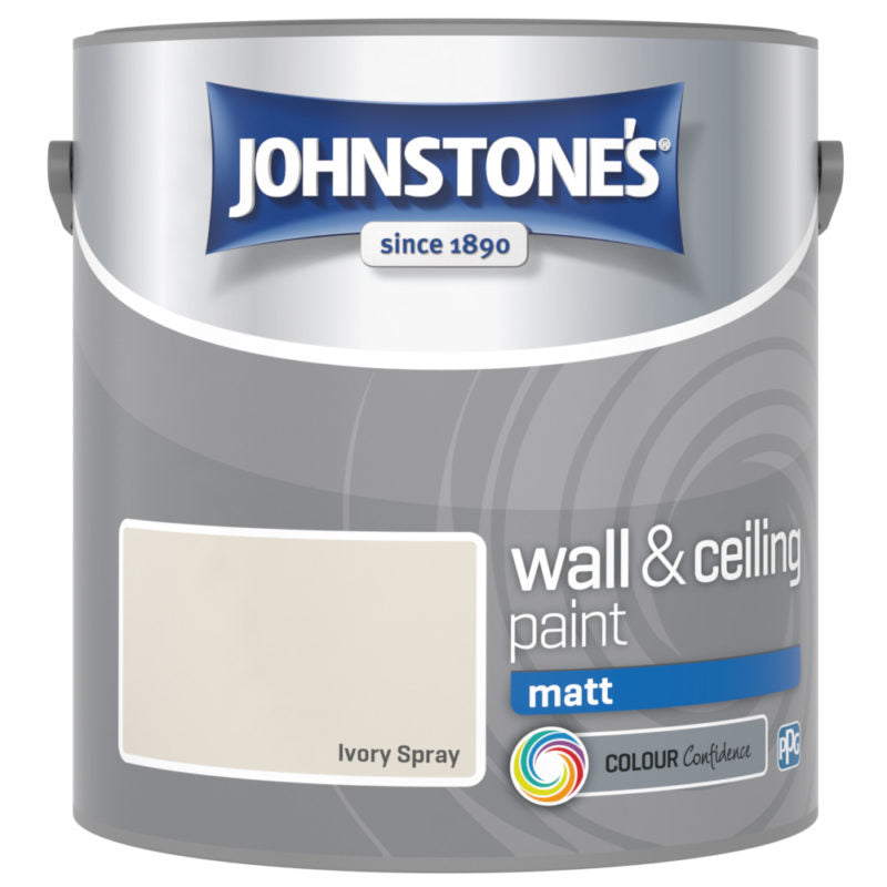 Johnstones Interior Emulsion Ivory Spray 2.5L Matt