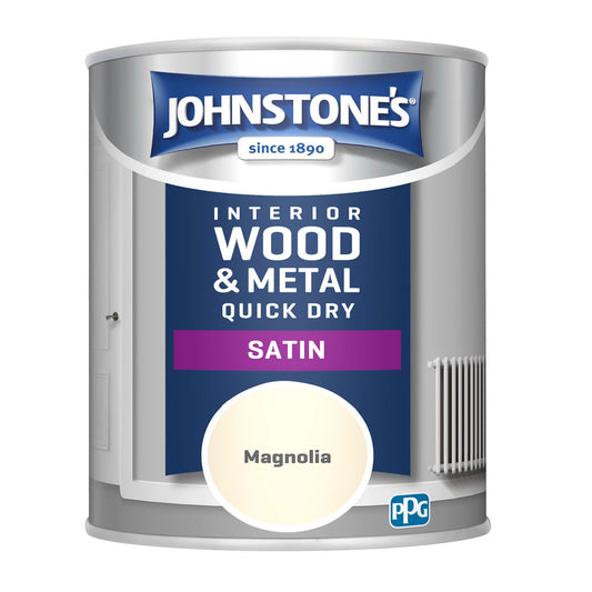 Johnstones Quick Dry Satin Magnolia Satin 750ml