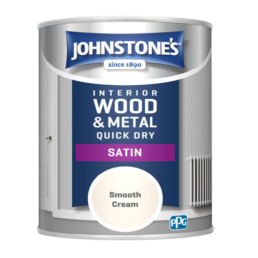 Johnstones Quick Dry Satin Smooth Cream Satin 750ml