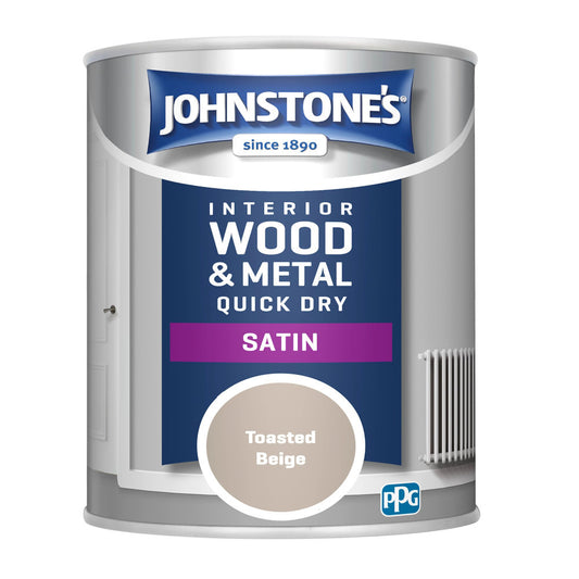 Johnstones Quick Dry Satin Toasted Beige Satin 750ml