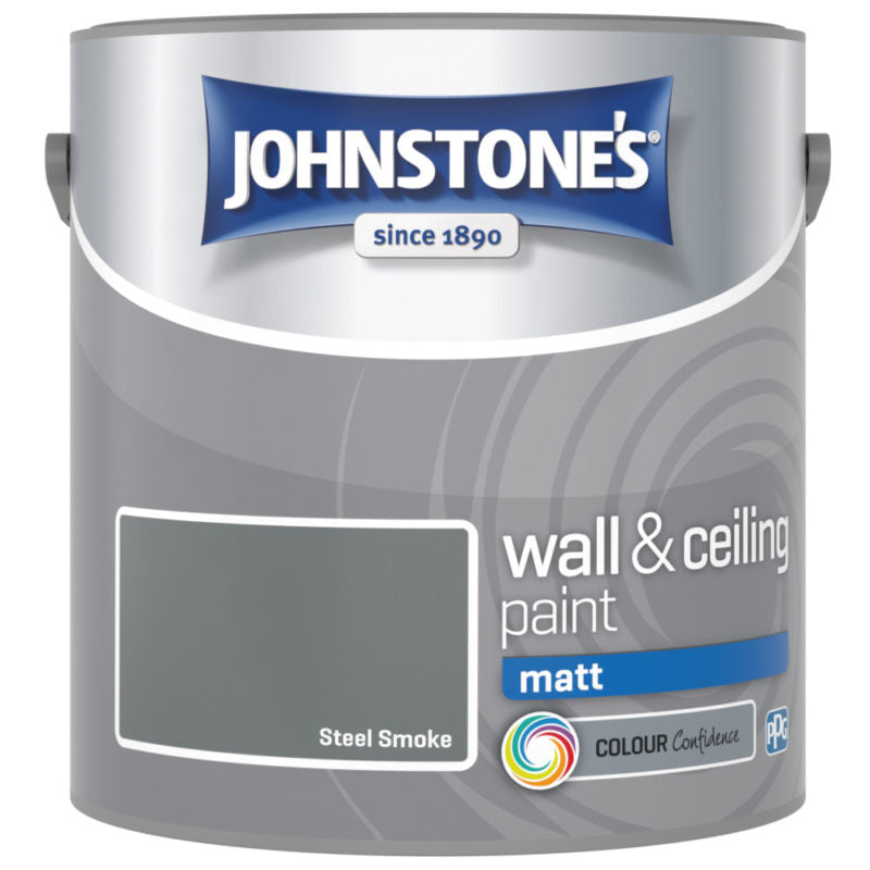 Johnstones Interior Emulsion Steel Smoke 2.5L Matt