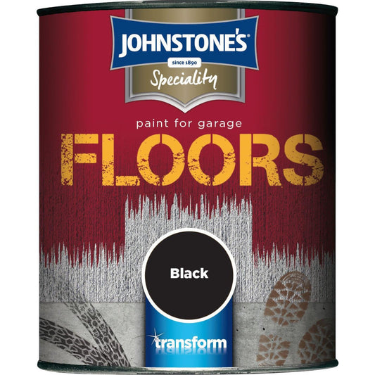 Johnstones Speciality High Performance Floor Paint Black 750ml