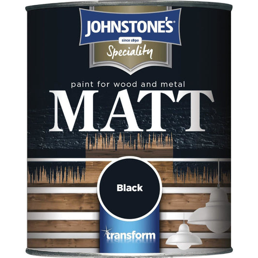 Johnstones Speciality Matt Black Matt 250ml