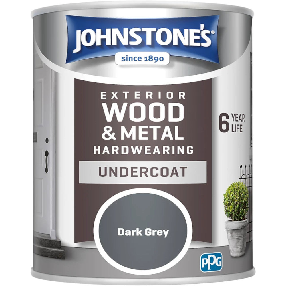 Johnstones All Purpose Undercoat Dark Grey Dark Grey 750ml