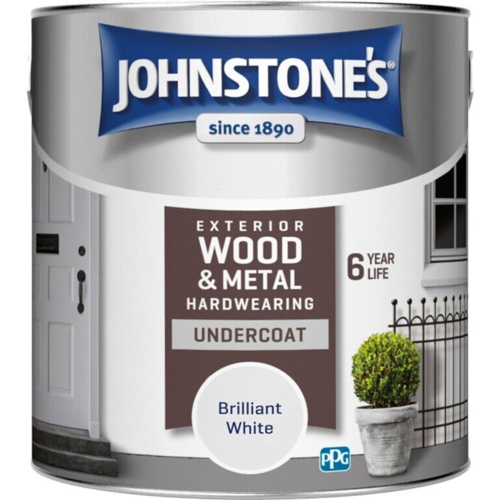 Johnstones Weatherguard Exterior Undercoat Brilliant White 2.5L