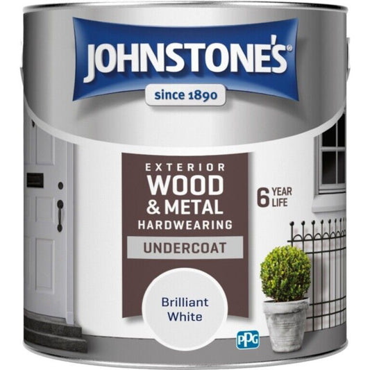 Johnstones Weatherguard Exterior Undercoat Brilliant White 2.5L