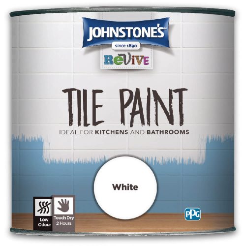 Johnstones Revive Tile Paint White 750ml White