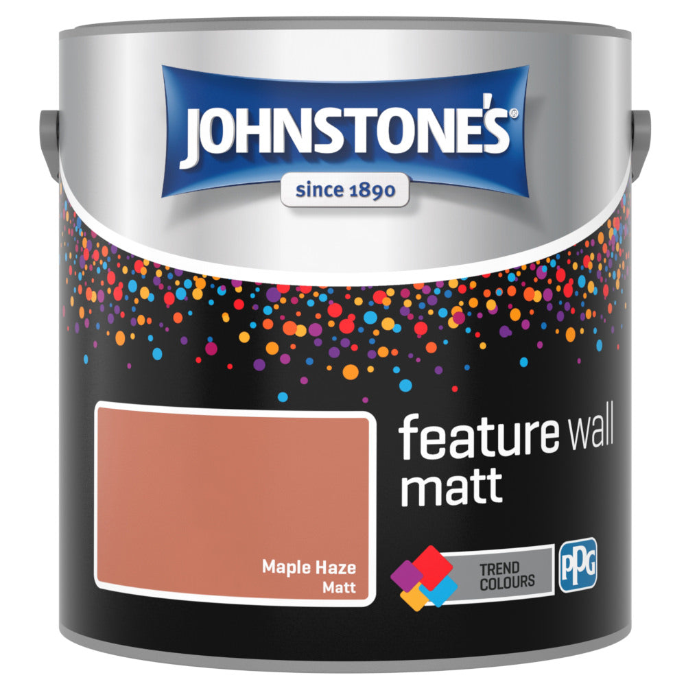Johnstones Feature Wall Interior Emulsion Maple Haze 2.5L Matt