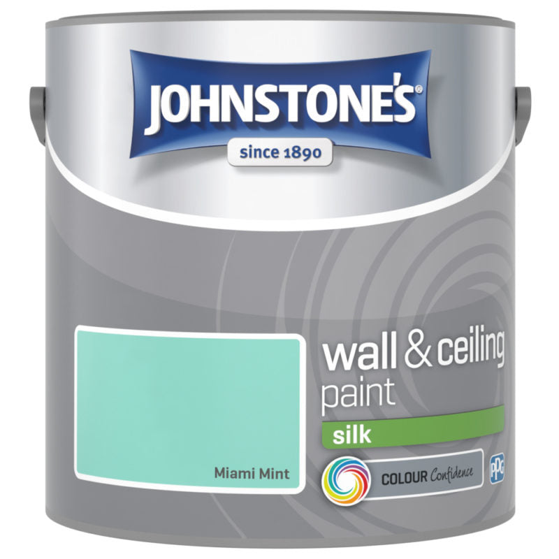 Johnstones Interior Emulsion Miami Mint 2.5L Silk