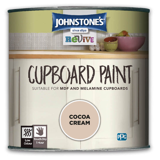 Johnstones Revive Cupboard Paint Cocoa Cream 750ml Cocoa Cream
