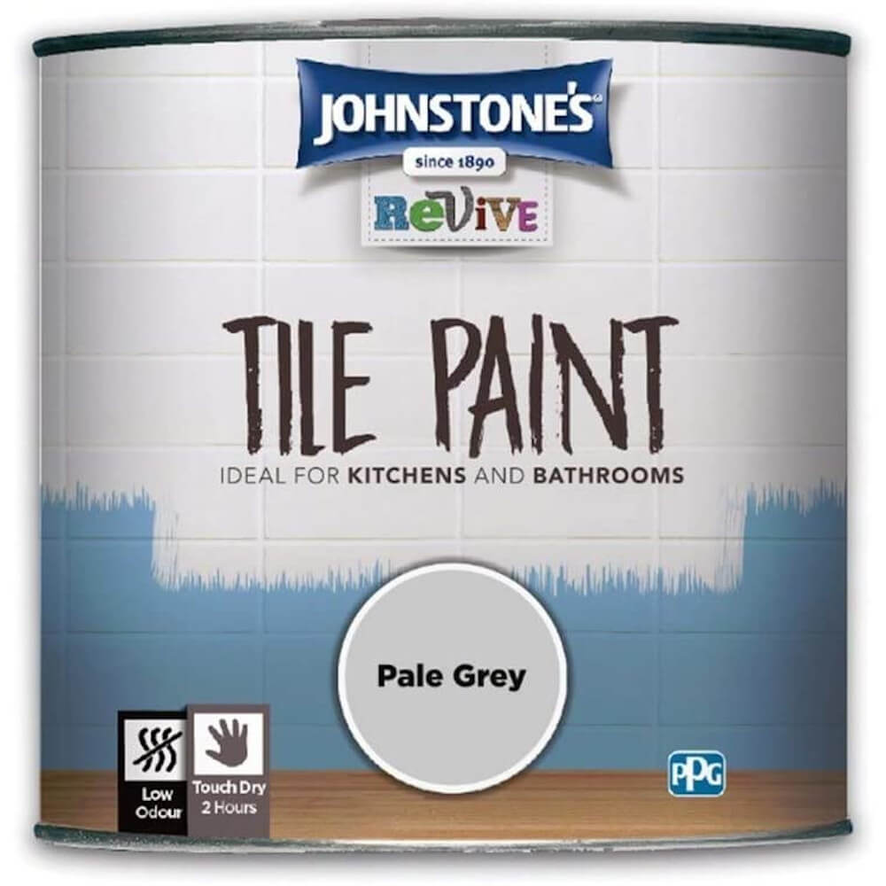 Johnstones Revive Tile Paint Grey 750ml Grey