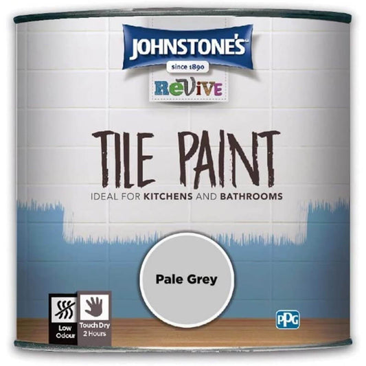 Johnstones Revive Tile Paint Grey 750ml Grey