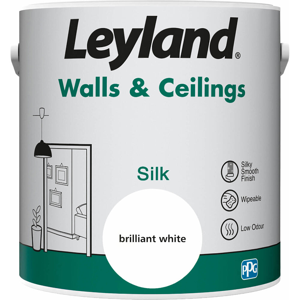 Leyland Interior Emulsion Brilliant White 2.5L Silk