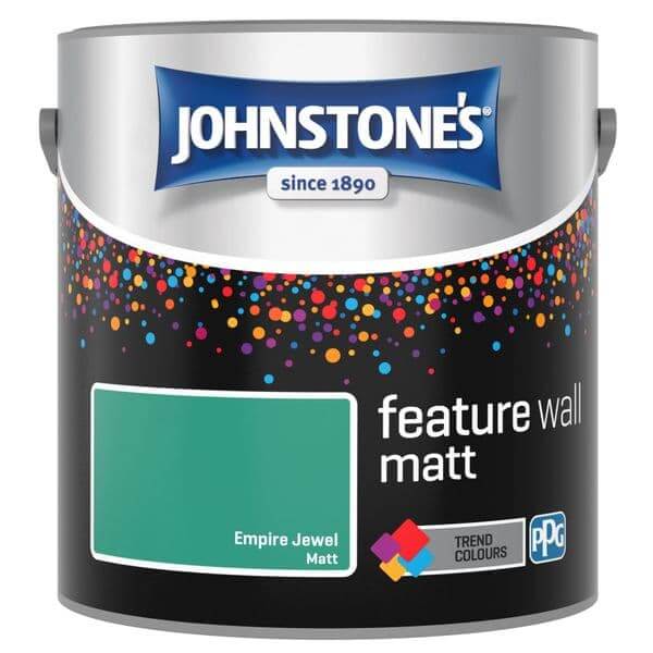 Johnstones Feature Wall Interior Emulsion Ivy Sky 2.5L Matt