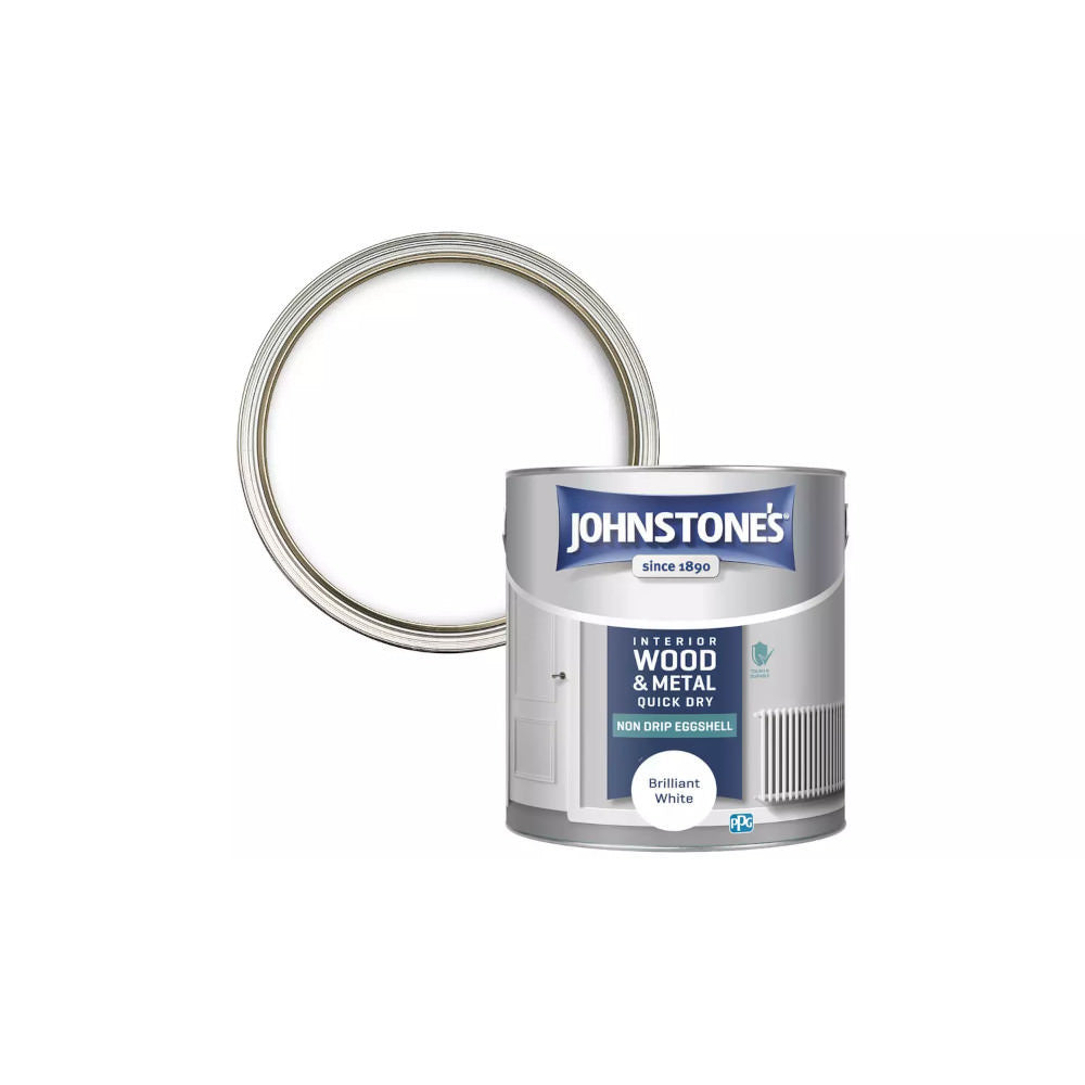 Johnstones Eggshell Brilliant White 750ml