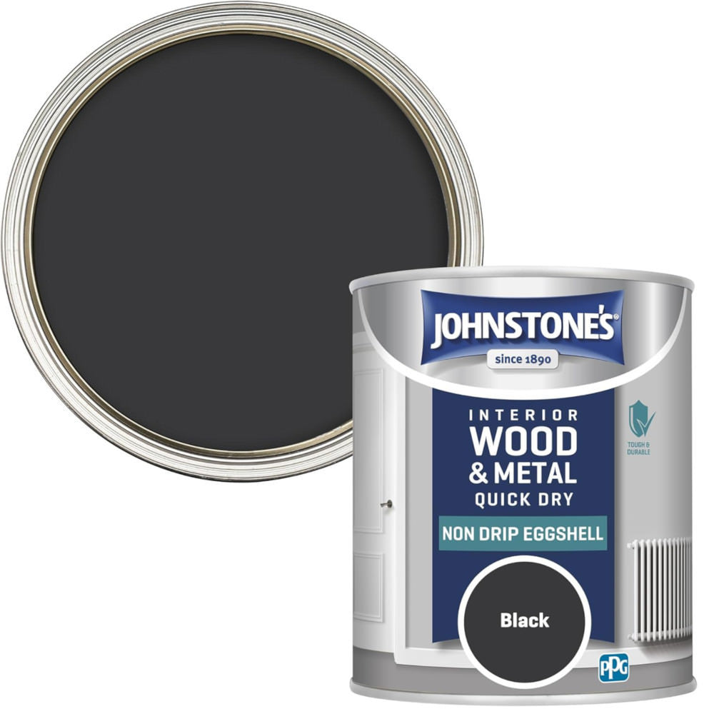 Johnstones Eggshell Black 750ml