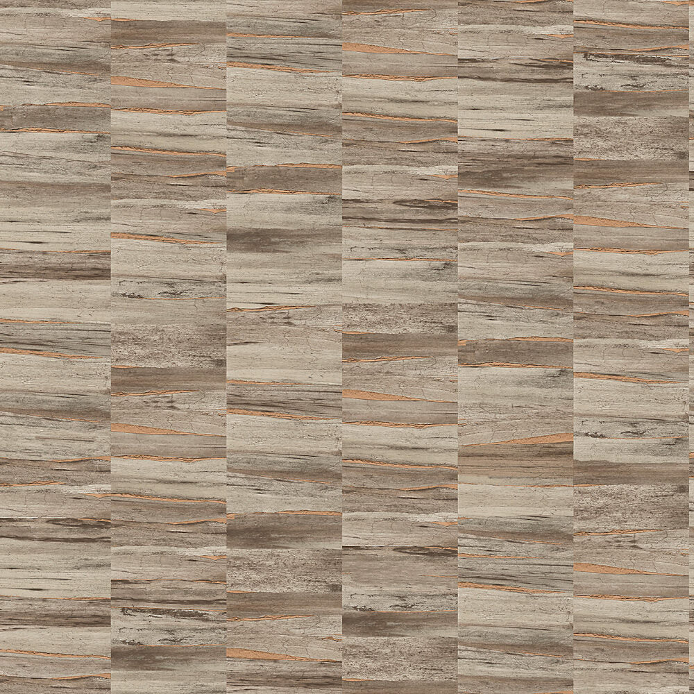 This image shows product Fine Decor Wallpaper FD24904 Artisan Metallic Wood Copper