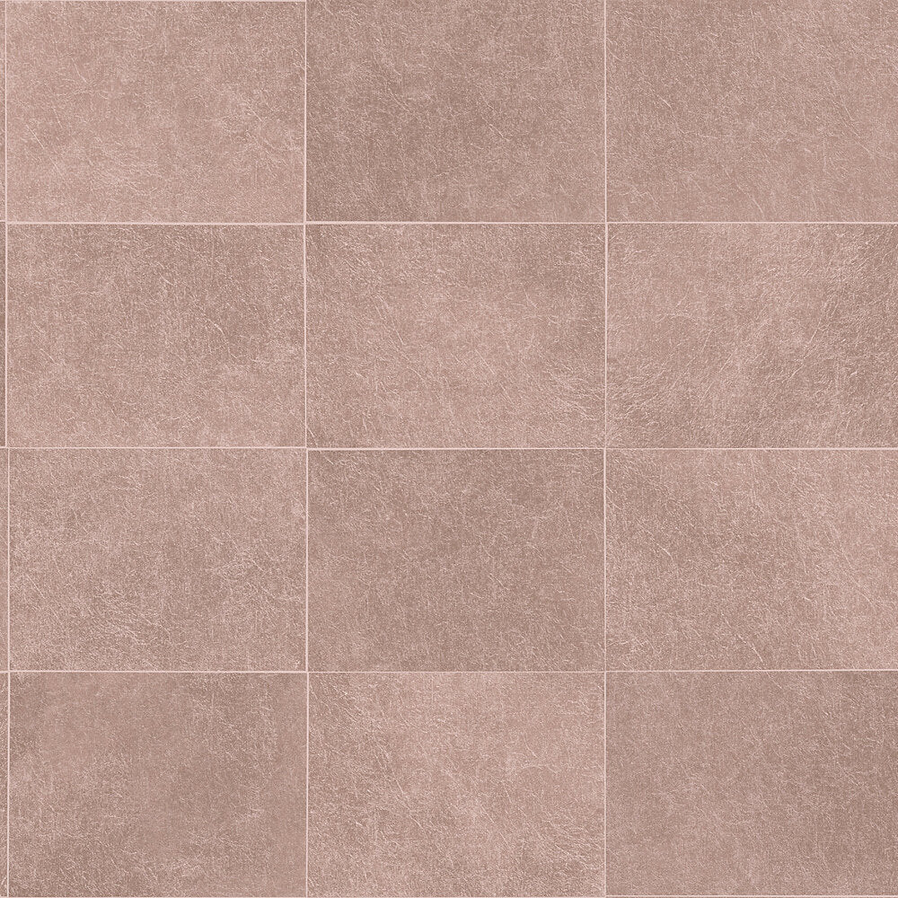 This image shows product Fine Decor Wallpaper FD24912 Artisan Fibrous Blocks Rose Gold