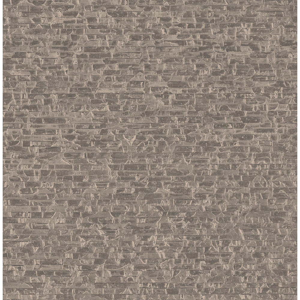 Fine Decor Wallpaper FD24919 Artisan Small Bricks Gold/Charcoal 