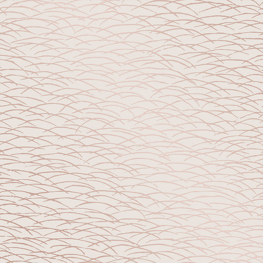This image shows product Fine Decor Wallpaper TC25244 Conran Psu Wave Rose Gold