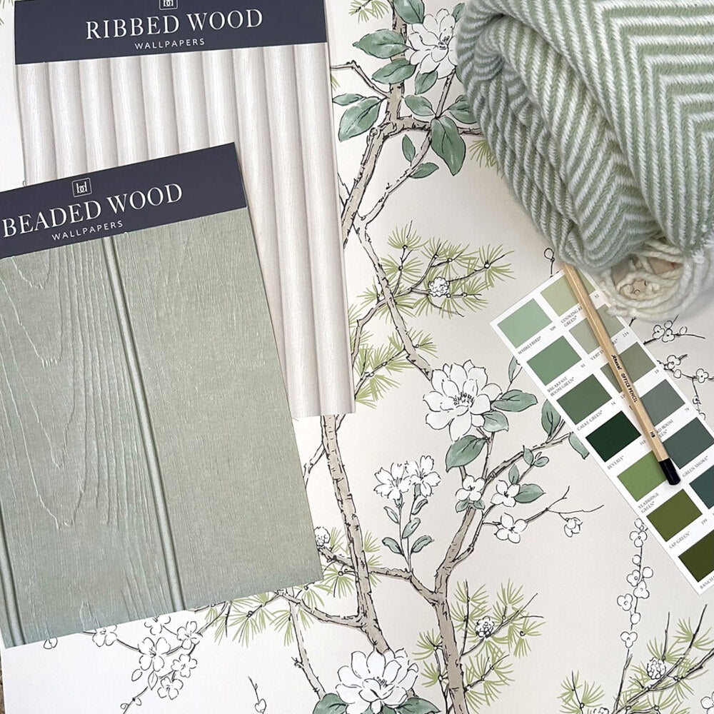 Belgravia Wallpaper 750 Bridget Sage & Cream