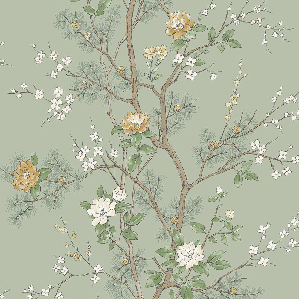 Belgravia Wallpaper 752 Bridget Sage