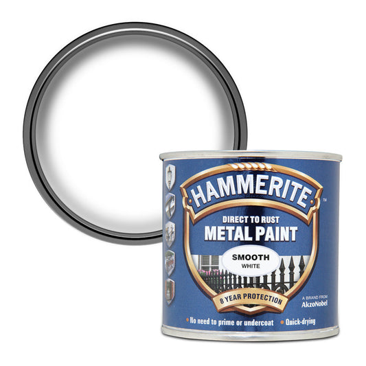Hammerite Metal Paint Smooth White 