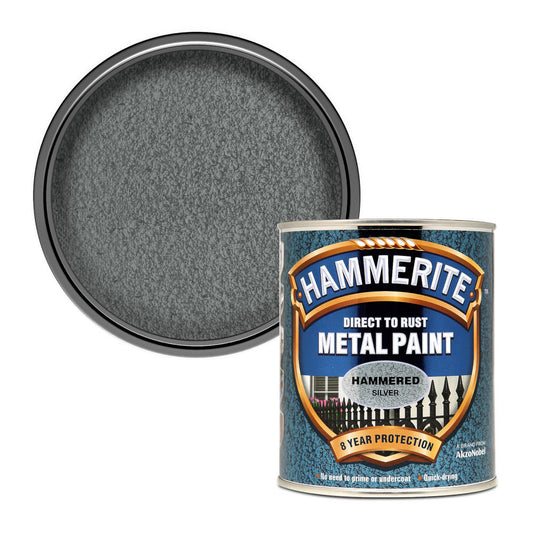 Hammerite Metal Paint Hammered Silver 