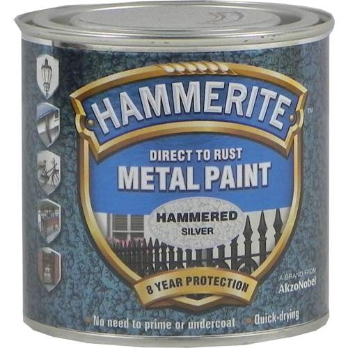 Hammerite Metal Paint Hammered Silver