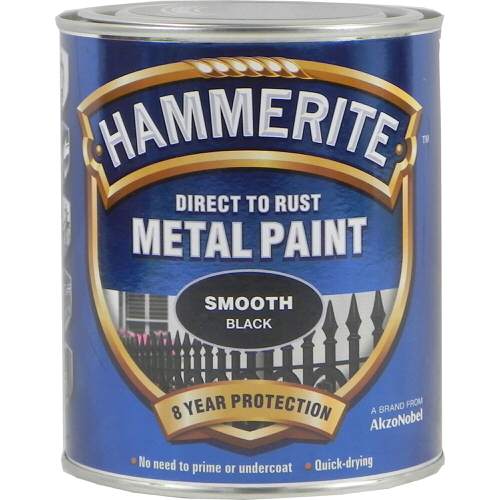 Hammerite Metal Paint Smooth Black