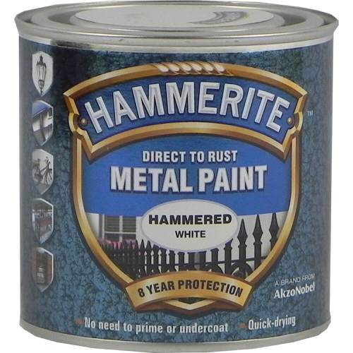 Hammerite Metal Paint Hammered White