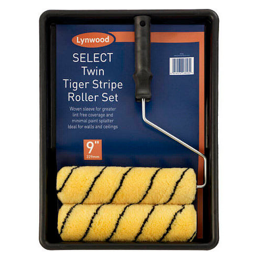 9" Tiger Roller Set Twin Sleeves