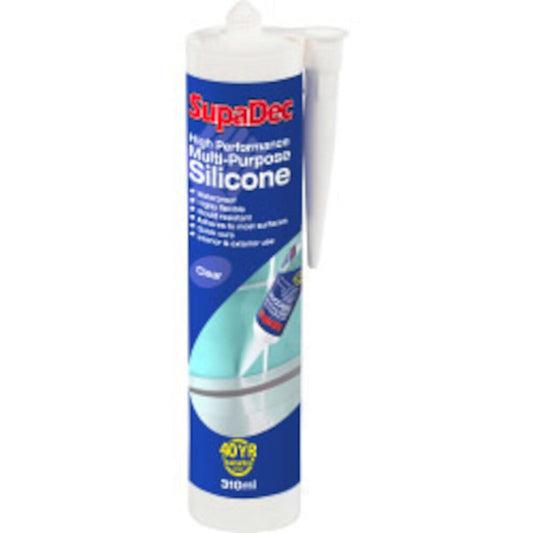 Supadec Multi-Purpose Silicone Sealant Clear